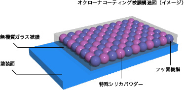 オクローナのコーティング構造図